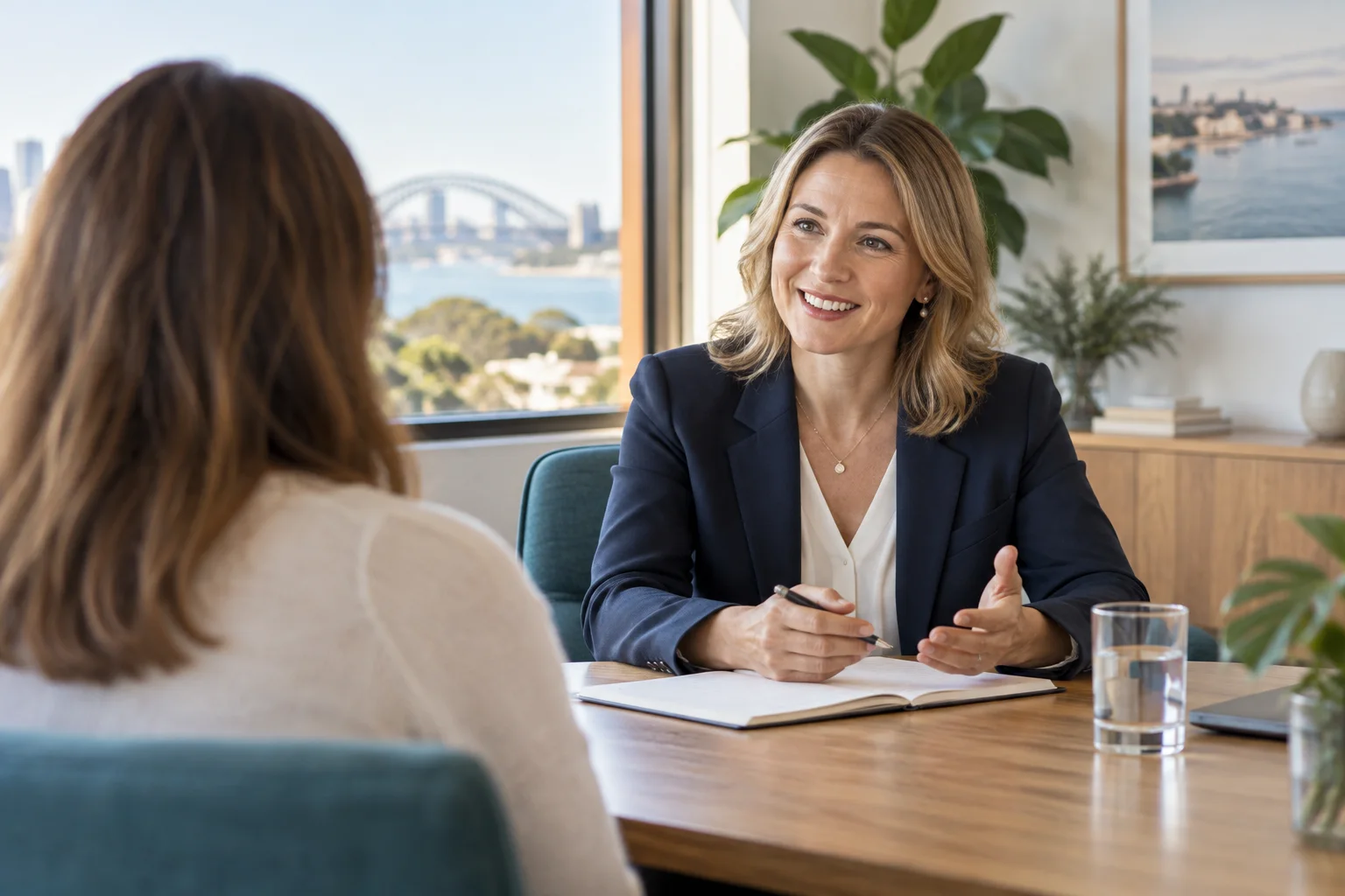 Illustrative consultation in an office